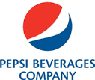 Pepsi beverages company logo.