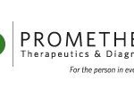 The logo for prometheus therapeutics and diagnostics.