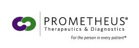 The logo for prometheus therapeutics and diagnostics.
