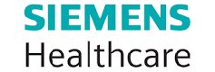 Siemens healthcare logo on a white background.