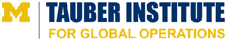 The logo for the tauber institute for global operations.