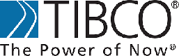 Tibco the power of now logo.