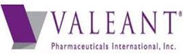 The logo for valeant pharmaceuticals international, inc.