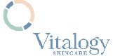 Vitalogy skin care logo.