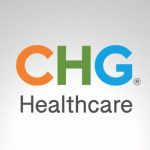 Chg healthcare logo on a gray background. Focus on team building in Utah.