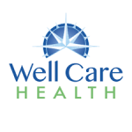 Well care health logo for corporate events in Tampa, FL.