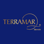 Terramar brands logo on a blue background.