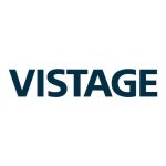 Vistage logo on a white background at corporate events in San Diego.