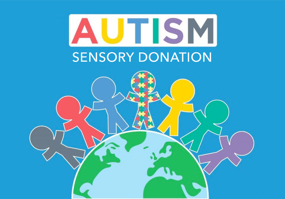 Autism sensory donation logo.