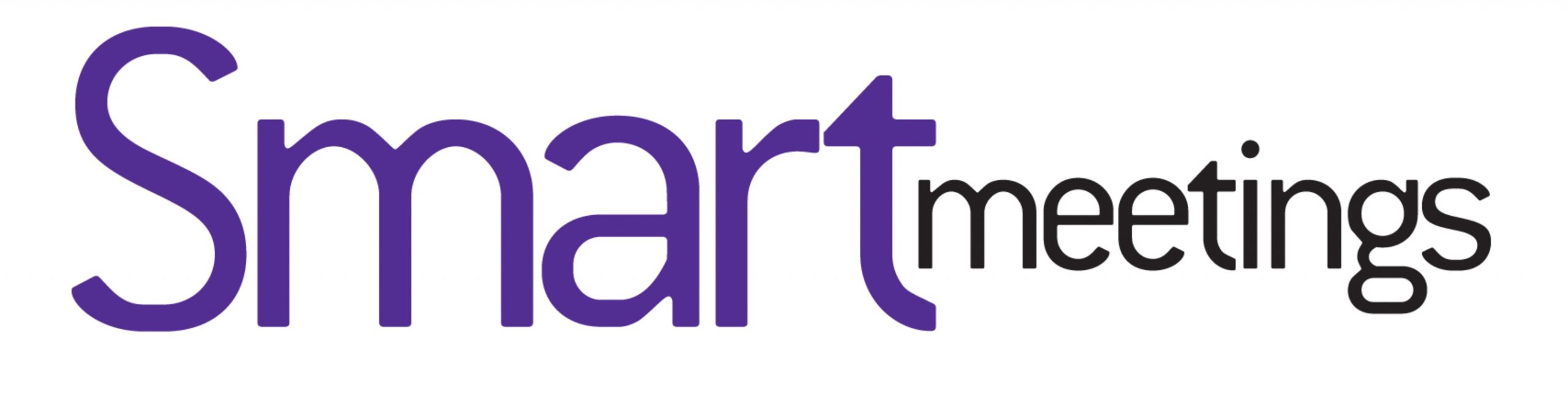 Smart meetings logo on a white background.