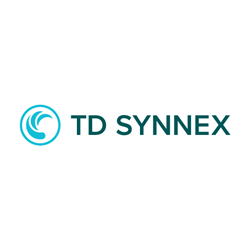 Td synnex logo on a white background.