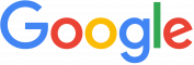 The google logo on a black background.