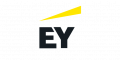 The ey logo on a black background.