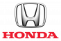 The honda logo on a white background.