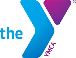Logo of the YMCA, featuring a large blue "Y" shape with "the" in blue text to its left and "YMCA" in purple text to its right. The registered trademark symbol appears at the top right.