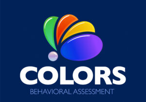 Logo for Colors Behavioral Assessment featuring four overlapping colorful shapes and bold white text, all set against a dark blue background to represent the vibrant approach of Colors Behavioral Assessment.