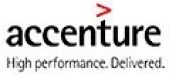 Accenture logo on a white background.