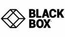 The black box logo on a green background.