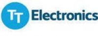 T electronics logo on a white background.