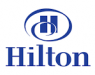 The hilton logo on a white background.